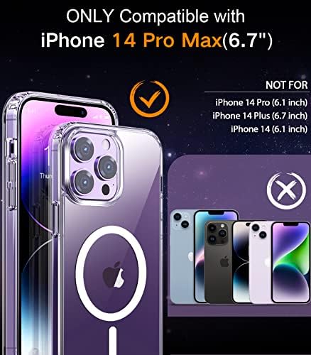 Botoer [7 ב 1 עבור iPhone 14 Pro Max Case, עם 3 מגן מסך חבילות + 3 מגן עדשת מצלמה חבילה, מארז טלפון